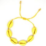 Bracelet Coquillage Jaune Littoral