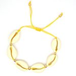 Bracelet Coquillage Jaune Littoral